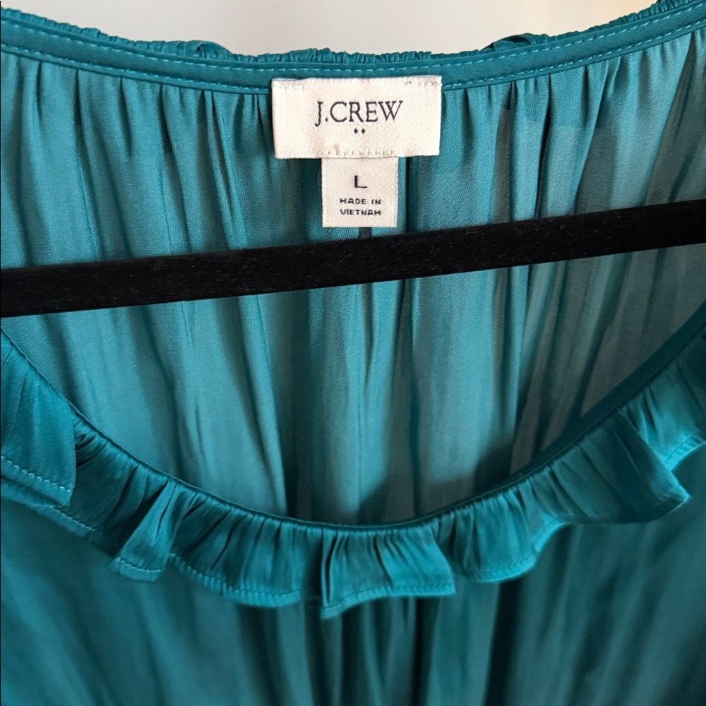 J. Crew Ruffleneck top Large - Picture 3 of 6